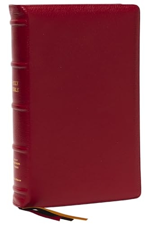 Thomas Nelson. Nkjv, Thinline Reference Bible, Large Print, Red Premium Goatskin Leather, Premier Collection, Comfort Print - Holy Bible, New King James Version. Thomas Nelson, 2025.