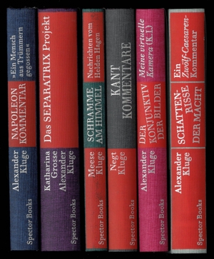 Kluge, Alexander. Alexander Kluge: Schuber. Spector Books, 2026.