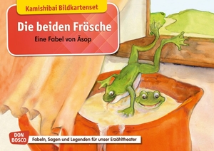 Lefin-Kirsch, Monika. Die beiden Frösche. Eine Fabel von Äsop. Kamishibai Bildkartenset. - Entdecken - Erzählen - Begreifen: Fabeln, Sagen und Legenden. Don Bosco Medien GmbH, 2019.