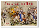 American Football - einfach cool (Tischkalender 2025 DIN A5 quer), CALVENDO Monatskalender