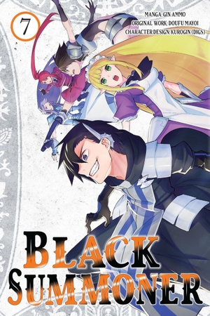 Mayoi, Doufu / Ammo, Gin et al. Black Summoner, Vol. 7 (manga). Yen Press, 2026.