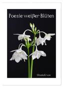 Poesie weißer Blüten (Wandkalender 2024 DIN A2 hoch), CALVENDO Monatskalender