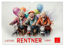 Lustiges Rentner Leben (Wandkalender 2025 DIN A3 quer), CALVENDO Monatskalender