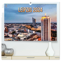 Leipzig Kalender 2024 (hochwertiger Premium Wandkalender 2024 DIN A2 quer), Kunstdruck in Hochglanz