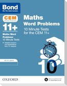 Bond 11+ CEM Maths Word Problems 10 Minute Tests: Ready for the 2026 Cambridge Select Insight exam