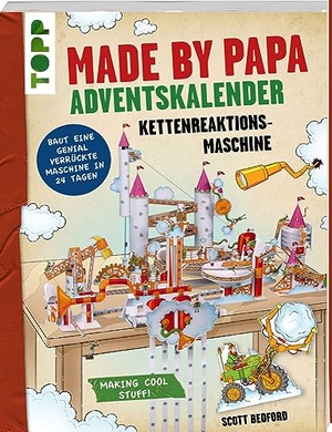 Bedford, Scott. Made by Papa Adventskalender Kettenreaktionsmaschine - Baut eine genial verrückte Maschine in 24 Tagen. frechverlag GmbH, 2023.