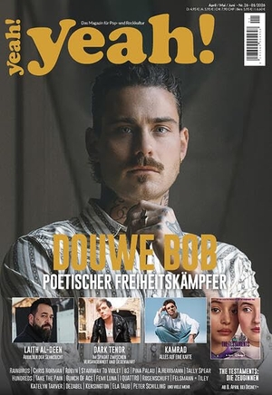 Sülter, Björn / Patric Knittel (Hrsg.). yeah! - Das Magazin für Pop- und Rockkultur. Ausgabe #26 - Ausgabe #26 (April/Mai/Juni 2026) mit WENDECOVER und Douwe Bob, Kamrad, Dark Tenor, Laith Al-Deen, Tim Bendzko und vielem mehr. in Farbe und Bunt, 2026.