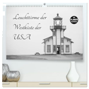 Leuchttürme der Westküste der USA (hochwertiger Premium Wandkalender 2025 DIN A2 quer), Kunstdruck in Hochglanz