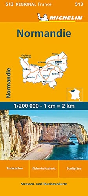 Michelin Normandie - Straßen- und Tourismuskarte 1:200.000. Michelin Editions, 2026.