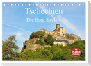 Tschechien - Die Burg Strekov (Tischkalender 2024 DIN A5 quer), CALVENDO Monatskalender