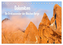 Dolomiten - Die Dreitausender der Bleichen Berge (Tischkalender 2024 DIN A5 quer), CALVENDO Monatskalender