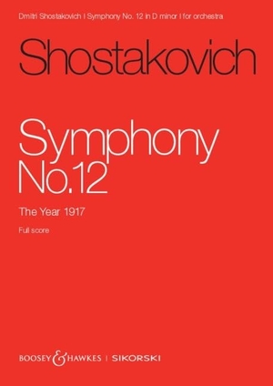 Sinfonie Nr. 12 - Das Jahr 1917. op. 112. Orchester. Studienpartitur.. Sikorski Musikverlage, 2025.