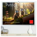 Putzige Tierwelt - gemeinsam die Welt entdecken (hochwertiger Premium Wandkalender 2024 DIN A2 quer), Kunstdruck in Hochglanz