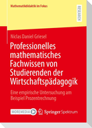 Professionelles mathematisches Fachwissen von Studierenden der Wirtschaftspädagogik