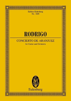 Concierto de Aranjuez - Gitarre und Orchester. Studienpartitur.. Schott Music, 1985.