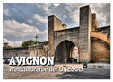 Avignon - Weltkulturerbe der UNESCO (Wandkalender 2024 DIN A4 quer), CALVENDO Monatskalender