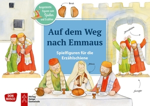 Auf dem Weg nach Emmaus. - Ausgestanzte Figuren zum Spielen und Erzählen. Jesus lebt: Kindern Ostern erklären. Für KITA, Grundschule & Kindergottesdienst.. Don Bosco Medien GmbH, 2020.