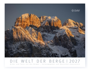 Wickenburg, Barbara / Karin Steinbach (Hrsg.). DAV Die Welt der Berge 2027 Kalender - Bilder und Texte von den Bergen, herausgegeben vom Deutschen Alpenverein. Deutscher Alpenverein, 2026.