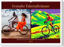 Gemalte Fahrradträume (Wandkalender 2024 DIN A2 quer), CALVENDO Monatskalender