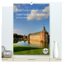 Eindrucksvolle Burgen, malerische Schlösser im Münsterland (hochwertiger Premium Wandkalender 2024 DIN A2 hoch), Kunstdruck in Hochglanz