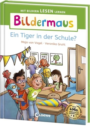 Vogel, Maja von. Bildermaus - Ein Tiger in der Schule? - Mit Bildern lesen lernen - Ideal für die Vorschule und Leseanfänger ab 5 Jahren - Mit Leselernschrift ABeZeh. Loewe Verlag GmbH, 2024.