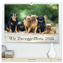 Wir Zwerggriffons 2025 (hochwertiger Premium Wandkalender 2025 DIN A2 quer), Kunstdruck in Hochglanz