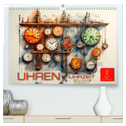 Uhren Uhrzeit (hochwertiger Premium Wandkalender 2024 DIN A2 quer), Kunstdruck in Hochglanz