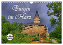 Burgen im Harz (Wandkalender 2025 DIN A4 quer), CALVENDO Monatskalender
