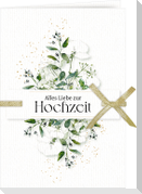 Grußkarte mit Kuvert - Alles Liebe zur Hochzeit