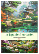 Im japanischen Garten. Zauberhafte Illustrationen (Tischkalender 2024 DIN A5 hoch), CALVENDO Monatskalender