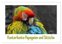 Kunterbunte Papageien und Sittiche (Wandkalender 2025 DIN A3 quer), CALVENDO Monatskalender