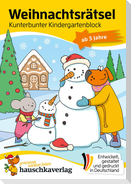 Weihnachtsrätsel - Kunterbunter Kindergartenblock ab 3 Jahre