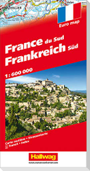 Frankreich Süd Strassenkarte 1:600 000