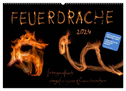 Feuerdrache (Wandkalender 2024 DIN A2 quer), CALVENDO Monatskalender