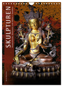 SKULPTUREN Hinduistische Göttinnen und Götter ¿ Buddhas (Wandkalender 2024 DIN A4 hoch), CALVENDO Monatskalender