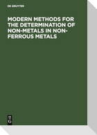 Modern Methods for the Determination of Non-Metals in Non-Ferrous Metals
