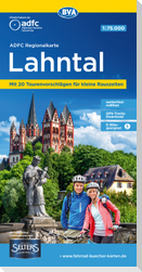 ADFC-Regionalkarte Lahntal, 1:75.000, mit Tagestourenvorschlägen, reiß- und wetterfest, E-Bike-geeignet, mit Knotenpunkten, GPS-Tracks Download