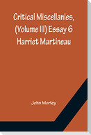 Critical Miscellanies, (Volume III) Essay 6
