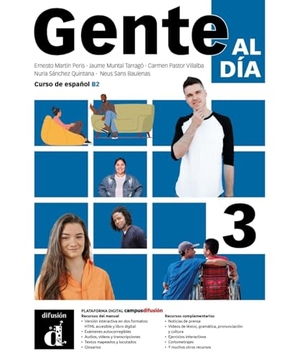 Gente al día 3 B2 - Edición híbrida - Edición internacional. Libro del alumno y cuaderno de ejercicios con audios y vídeos + código directo al entorno digital del manual en Campus Difusión (12 meses). Klett Sprachen GmbH, 2026.