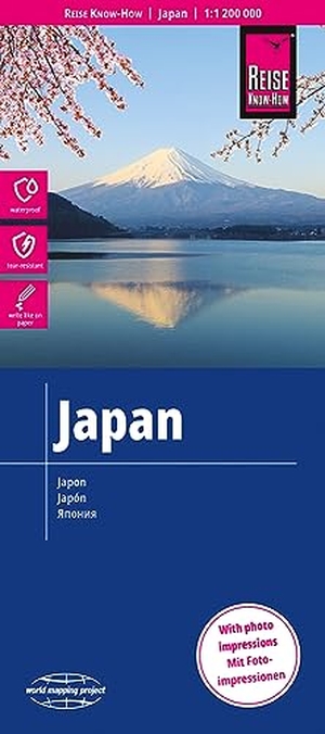 Peter Rump, Reise Know-How Verlag (Hrsg.). Reise Know-How Landkarte Japan 1 : 1.200.000. Reise Know-How Rump GmbH, 2023.