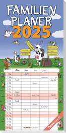 Familienplaner Happy 2025 - Familien-Timer 22x45 cm - mit Ferienterminen - 5 Spalten - Wand-Planer - mit vielen Zusatzinformationen - Alpha Edition