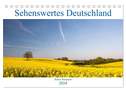 Sehenswertes Deutschland (Tischkalender 2024 DIN A5 quer), CALVENDO Monatskalender