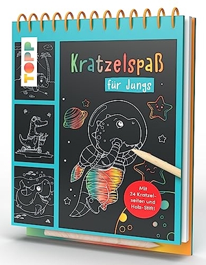 Frechverlag (Hrsg.). Kratzelspaß für Jungs - Mit 24 Kratzelseiten und Holz-Stift!. Frech Verlag GmbH, 2023.