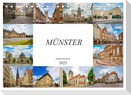 Münster Impressionen (Tischkalender 2025 DIN A5 quer), CALVENDO Monatskalender