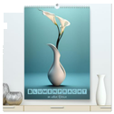 Blumenpracht in edlen Vasen (hochwertiger Premium Wandkalender 2024 DIN A2 hoch), Kunstdruck in Hochglanz