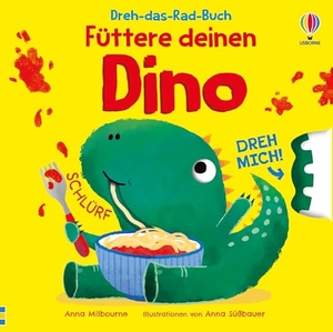 Milbourne, Anna. Dreh-das-Rad-Buch: Füttere deinen Dino - ein süßer Dinosaurier kann auf jeder Doppelseite mithilfe eines Drehrades gefüttert werden - finde heraus, was dem Dino wohl schmeckt - für Kinder ab 2 Jahren. Usborne Verlag, 2026.