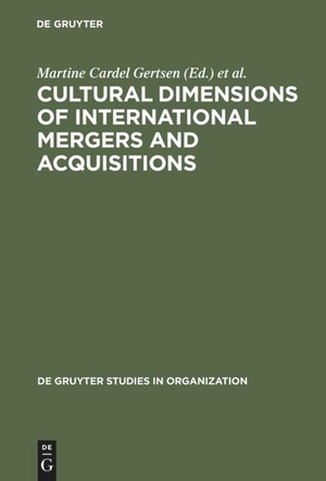 Cardel Gertsen, Martine / Jens Erik Torp et al (Hrsg.). Cultural Dimensions of International Mergers and Acquisitions. De Gruyter, 1998.