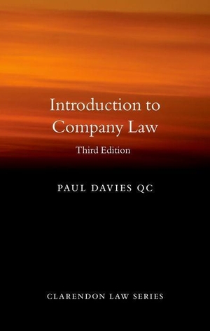 Davies, Paul. Introduction to Company Law. Sydney University Press, 2020.