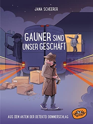 Scheerer, Jana. Gauner sind unser Geschäft - Aus den Akten der Detektei Donnerschlag (Bd. 3). WOOW Books, 2021.