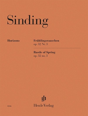 Christian Sinding - Frühlingsrauschen op. 32 Nr. 3 - Besetzung: Klavier zu zwei Händen. Henle, G. Verlag, 2026.